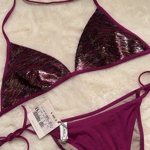 La Perla Sequin Triangle Bikini